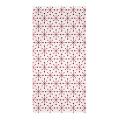 Pattern Christmas Pattern Red Stars Shower Curtain 36  X 72  (stall)  by Sapixe