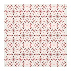 Pattern Christmas Pattern Red Stars Banner And Sign 3  X 3  by Sapixe