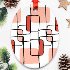 Abstract Seamless Pattern Art Ornament (Oval)