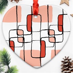 Abstract Seamless Pattern Art Ornament (Heart)