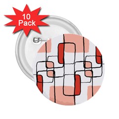 Abstract Seamless Pattern Art 2.25  Buttons (10 pack) 