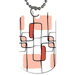 Abstract Seamless Pattern Art Dog Tag (Two Sides) Back