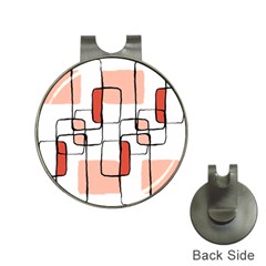 Abstract Seamless Pattern Art Hat Clips with Golf Markers