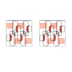 Abstract Seamless Pattern Art Cufflinks (Square)