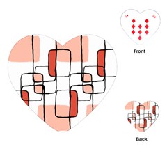 Abstract Seamless Pattern Art Playing Cards Single Design (Heart)