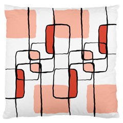 Abstract Seamless Pattern Art Large Cushion Case (Two Sides)