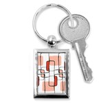 Abstract Seamless Pattern Art Key Chain (Rectangle) Front