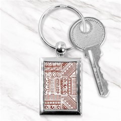 Tribal Pattern Vintage Texture Key Chain (rectangle) by Sapixe