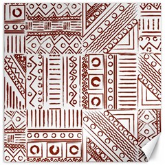 Tribal Pattern Vintage Texture Canvas 12  x 12 