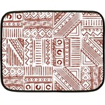 Tribal Pattern Vintage Texture Fleece Blanket (Mini) 35 x27  Blanket