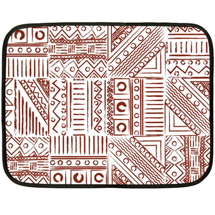 Tribal Pattern Vintage Texture Fleece Blanket (Mini)