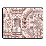 Tribal Pattern Vintage Texture Double Sided Fleece Blanket (Small)  45 x34  Blanket Front