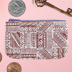 Tribal Pattern Vintage Texture Large Coin Purse by Sapixe