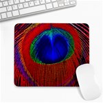 Peacock Plumage Fearher Bird Pattern Large Mousepads Front