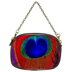 Peacock Plumage Fearher Bird Pattern Chain Purse (one Side) by Sapixe