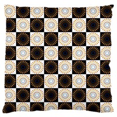 Illustration Checkered Pattern Decoration Large Flano Cushion Case (one Side) by Sapixe