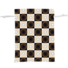 Illustration Checkered Pattern Decoration  Lightweight Drawstring Pouch (xl) by Sapixe