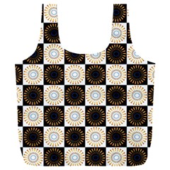 Illustration Checkered Pattern Decoration Full Print Recycle Bag (xxxl) by Sapixe