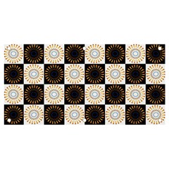 Illustration Checkered Pattern Decoration Banner And Sign 4  X 2  by Sapixe