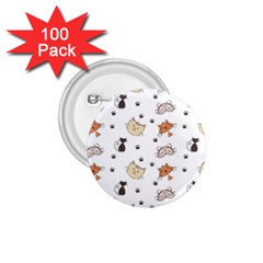 Cat Kitten Design Pattern 1 75  Buttons (100 Pack)  by Sapixe