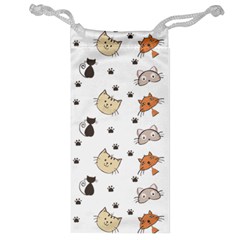 Cat Kitten Design Pattern Jewelry Bag by Sapixe