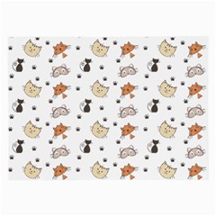 Cat Kitten Design Pattern Large Glasses Cloth by Sapixe