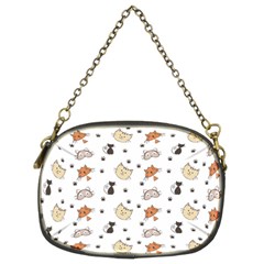 Cat Kitten Design Pattern Chain Purse (two Sides) by Sapixe