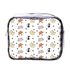 Cat Kitten Design Pattern Mini Toiletries Bag (one Side) by Sapixe