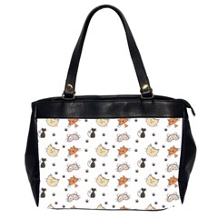 Cat Kitten Design Pattern Oversize Office Handbag (2 Sides) by Sapixe