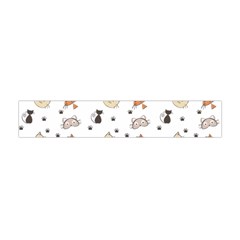 Cat Kitten Design Pattern Flano Scarf (mini) by Sapixe