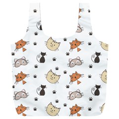 Cat Kitten Design Pattern Full Print Recycle Bag (xxl) by Sapixe