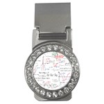 Math Formula Pattern Money Clips (CZ)  Front