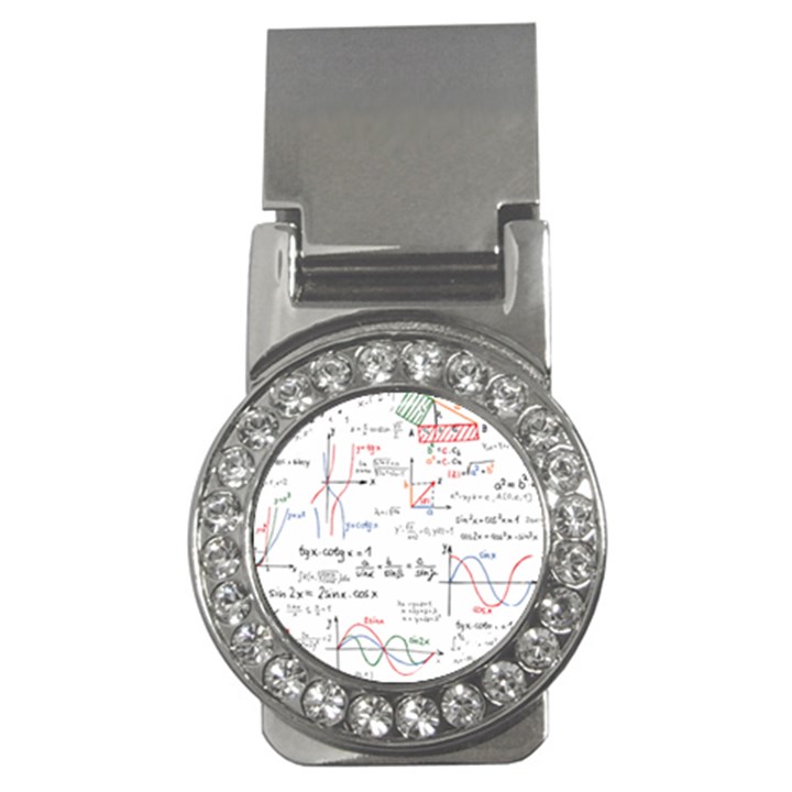 Math Formula Pattern Money Clips (CZ) 