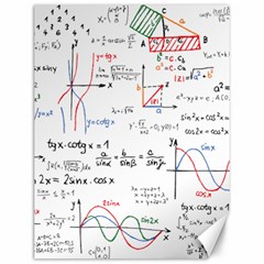 Math Formula Pattern Canvas 12  X 16  by Sapixe