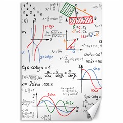 Math Formula Pattern Canvas 12  X 18  by Sapixe