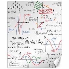 Math Formula Pattern Canvas 11  X 14  by Sapixe