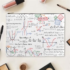 Math Formula Pattern Cosmetic Bag (xl) by Sapixe