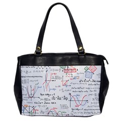 Math Formula Pattern Oversize Office Handbag by Sapixe