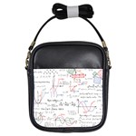 Math Formula Pattern Girls Sling Bag Front