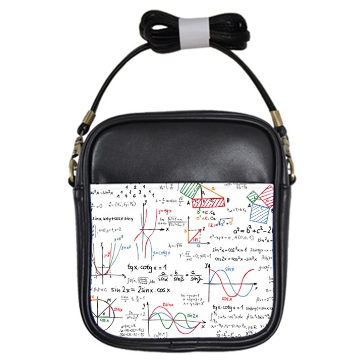 Math Formula Pattern Girls Sling Bag