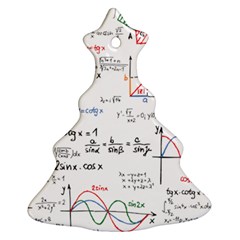 Math Formula Pattern Ornament (christmas Tree)  by Sapixe