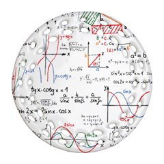 Math Formula Pattern Round Filigree Ornament (two Sides) by Sapixe