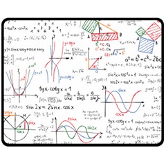 Math Formula Pattern Double Sided Fleece Blanket (medium)  by Sapixe