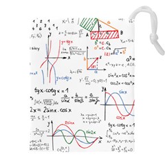 Math Formula Pattern Drawstring Pouch (5xl) by Sapixe