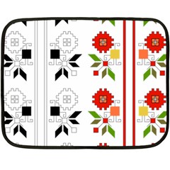 Vectors Bulgarian Folk Art Folk Art Fleece Blanket (mini) by Sapixe