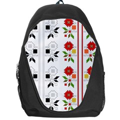 Vectors Bulgarian Folk Art Folk Art Backpack Bag by Sapixe