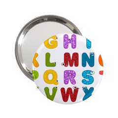 Vectors Alphabet Eyes Letters Funny 2 25  Handbag Mirrors by Sapixe