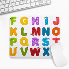 Vectors Alphabet Eyes Letters Funny Large Mousepads by Sapixe