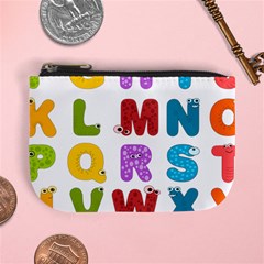 Vectors Alphabet Eyes Letters Funny Mini Coin Purse by Sapixe