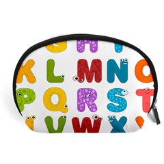 Vectors Alphabet Eyes Letters Funny Accessory Pouch (large) by Sapixe